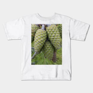 Green Pine Cone Kids T-Shirt